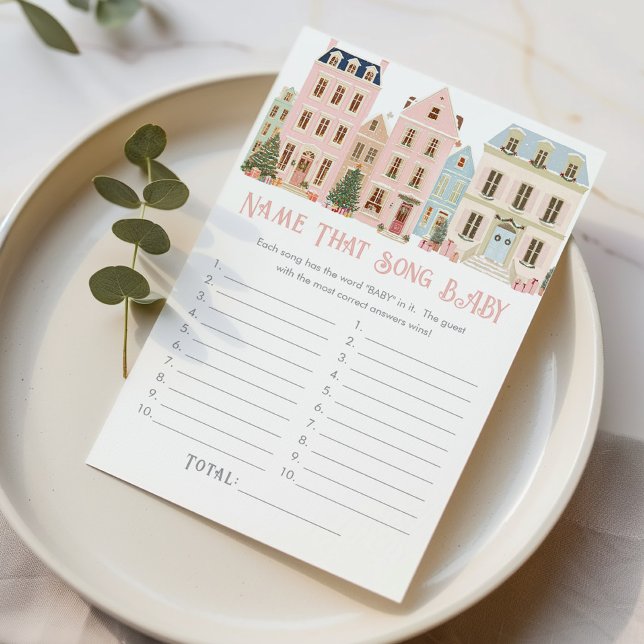 Name That Song Baby Christmas Village game (Von Creator hochgeladen)