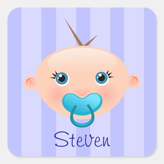 "Name This!" - Baby Face Sticker Boy (Vorderseite)