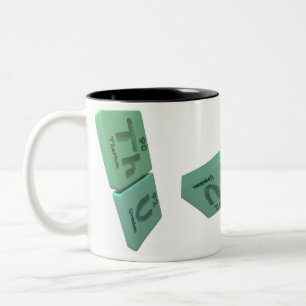 Name-THU-Th-u-ThoriumUran Zweifarbige Tasse
