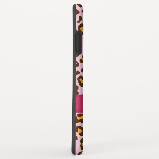 Name Tier Leopard Druck rosa braun  Case-Mate iPhone Hülle (Hinten/Rechts)
