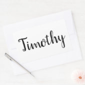 Name Timothy, Rechteckiger Aufkleber (Umschlag)