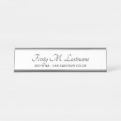 Name Titel Kalligrafisches Skript - Formales Führu Schreibtischnamensplakette (Vorderseite )