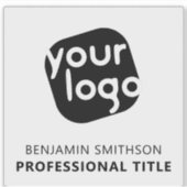 Name Titel Logo hinzufügen Hier Transparent markie Aufkleber (Vorderseite)