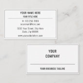 Name Titel Telefon E-Mail-Adresse Website des Unte Visitenkarte (Vorne/Hinten)