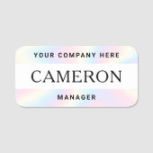 Name, Titel und Firmenname Pastellnr. Regenbogen Namensschild (Vorderseite)