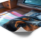 Name: Träumender Hund Poster (Ecke)