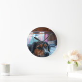 Name: Träumender Hund Runde Wanduhr (Zuhause)