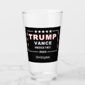Name, Trump-Vance 2024 Wahl Keepake Pint Glas (Vorderseite)