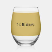 Name, Trump-Vance America First 2025 Weinglas Ohne Stiel (Rückseite)