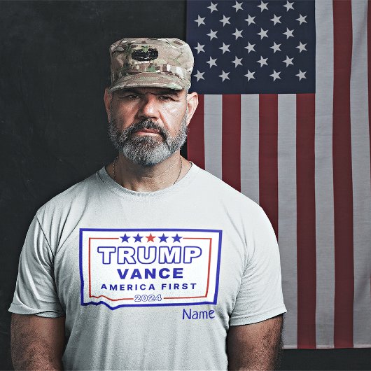 Name, Trump-Vance Keepake S - 6XL, White Unisex T-Shirt