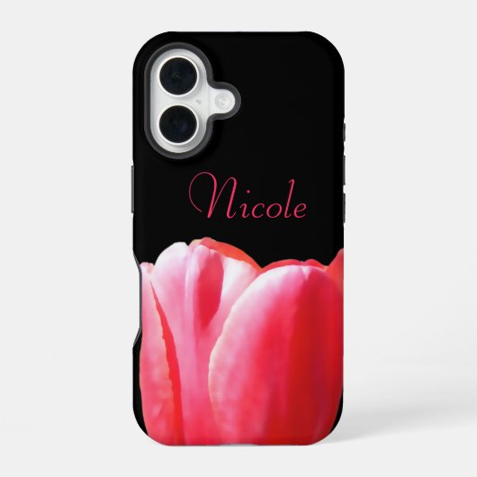 Name Tulip Bloom Aufstieg iPhone 16 Hülle (Rückseite)