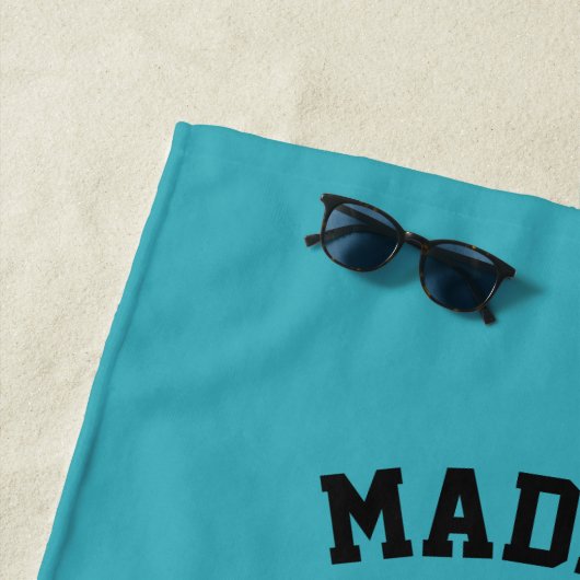 Name-u. Farbefußball-LogoBadetuch Strandtuch (Beispiel)