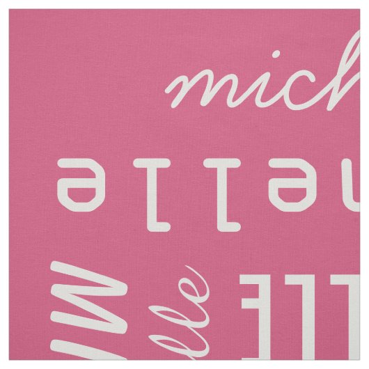 Name- u. Farbgewebe Stoff (Muster)