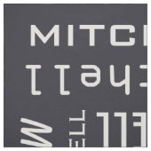 Name- u. Farbgewebe Stoff (Muster)