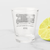 Name-u. Text Camper-Van-Schussglas Schnapsglas (Rückseite)