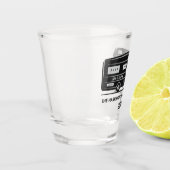 Name-u. Text Camper-Van-Schussglas Schnapsglas (Links)