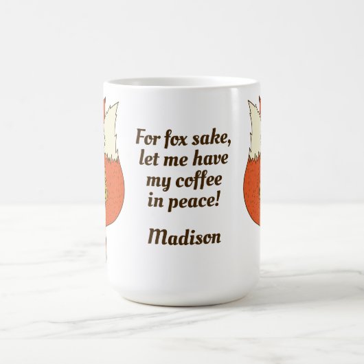 Name- u. Text Fox-Grund-Tassen Kaffeetasse (Mittel)