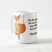 Name- u. Text Fox-Grund-Tassen Kaffeetasse (Vorderseite Links)