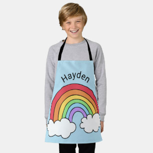 Name über dem Regenbogen Personalisiert Schürze