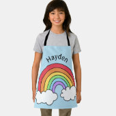 Name über dem Regenbogen Personalisiert Schürze (Insitu)