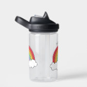 Name über dem Regenbogen Personalisiert Trinkflasche (rechts)