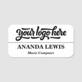 Name und Abzeichen der Logokombination für den ben Namensschild