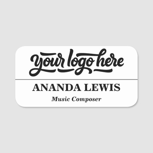 Name und Abzeichen der Logokombination für den ben Namensschild (Vorderseite)