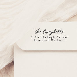 Name und Adresse der Skriptkalligraphie Gummistempel