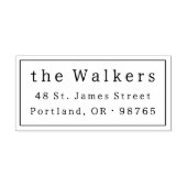 Name und Adresse des klassischen Rahmens Permastempel (Design)