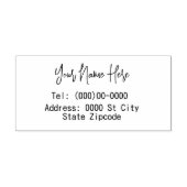 Name und Adresse individuell anpassbar Gummistempel (Prägung)