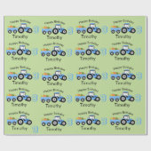 Name und Alter der LKW-Farm Geschenkpapier (Flach)