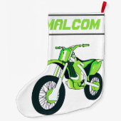 Name und Alter oder Nummer des Motorrads Großer Weihnachtsstrumpf (Rückseite)