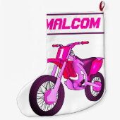 Name und Alter oder Nummer des Motorrads Großer Weihnachtsstrumpf (Rückseite)