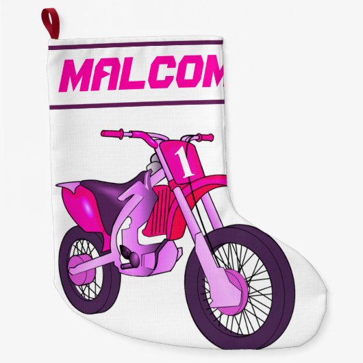 Name und Alter oder Nummer des Motorrads Großer Weihnachtsstrumpf (Vorderseite)