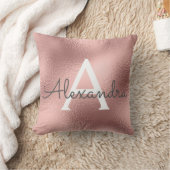 Name und Anfangsbezeichnung des Metalls Rose Gold  Kissen (Decke)
