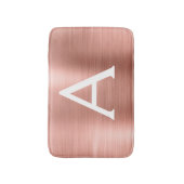 Name und Anfangsbuchstabe des Rose-Gold-Brushed-Me Badematte (Vorderseite Vertikal)