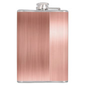 Name und Anfangsbuchstabe des Rose-Gold-Brushed-Me Flachmann (Rückseite)