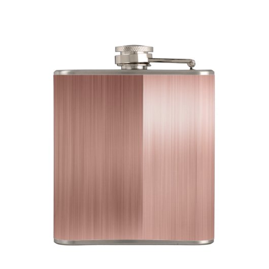 Name und Anfangsbuchstabe des Rose-Gold-Brushed-Me Flachmann (Rückseite)