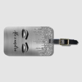 Name und Anfangsbuchstabe des rostfreien Metalls Gepäckanhänger (Vorderseite (Horizontal))