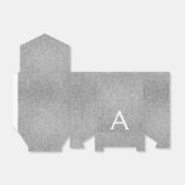 Name und Anfangsbuchstabe des Silver Sparkle Glitz Geschenkschachtel (Ungefaltet)
