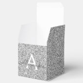 Name und Anfangsbuchstabe des Silver Sparkle Glitz Geschenkschachtel (Geöffnet)