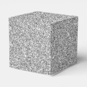 Name und Anfangsbuchstabe des Silver Sparkle Glitz Geschenkschachtel (Rückseite)