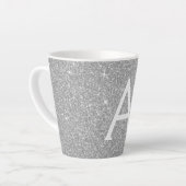 Name und Anfangsbuchstabe des Silver Sparkle Glitz Milchtasse (Linke Ecke)