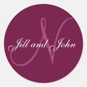 Name und Anfangsbuchstabe N Aufkleber