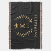 Name und Anfangssilbe Schwarz-weiß Decke (Vorderseite Vertikal)