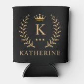 Name und Anfangssilbe Schwarz-weiß Dosenkühler (Vorderseite)