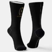 Name und Anfangssilbe Schwarz-weiß Socken (Gewinkelt)