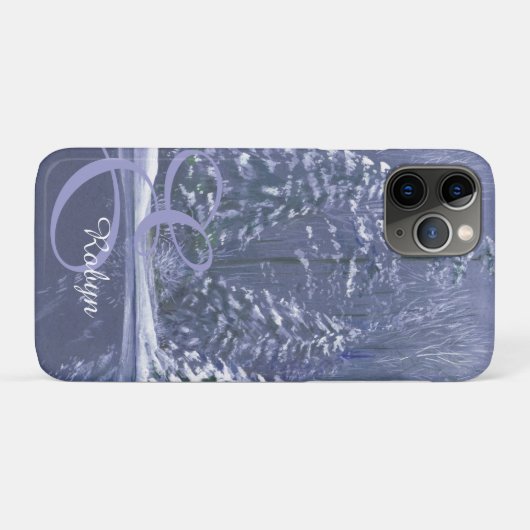 Name und Anfangswinterbäume iPhone-Fall Case-Mate iPhone Hülle (Rückseite (Horizontal))