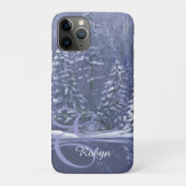 Name und Anfangswinterbäume iPhone-Fall Case-Mate iPhone Hülle (Rückseite)
