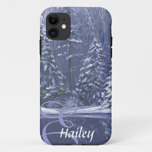 Name und Anfangswinterbäume iPhone-Fall Case-Mate iPhone Hülle (Rückseite)